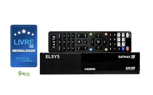 Receptor Digital de TV via satélite, Full HD, com gravador, Bivolt, Entrada USB (Fotos, Músicas e Ví