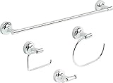 Franklin Brass Voisin 4-Piece -bath Accessory Set, Polished Chrome, -bathroom Accessories, VOI64-PC