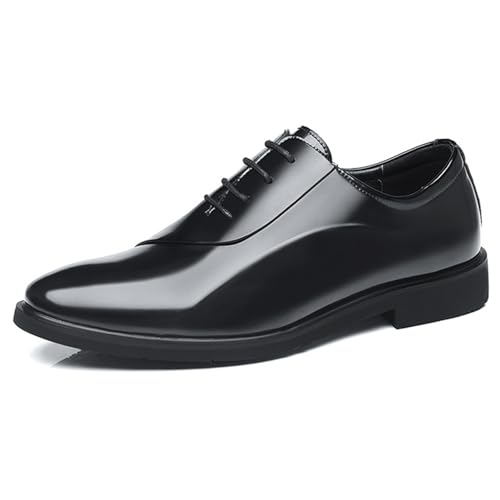Men's Fashion Dress Shoes, Lace Up Comfort Soft Men Leather Sneaker Dress Shoes Wedding Classic Office Comfortable Oxford
