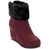 Ankle DKNY Nadra Damen-Stiefeletten, Wildlederimitat, Violett, Größe 38, Größe M (B,M), Rot/Ausflug, einfarbig (Getaway Solids), 5.5