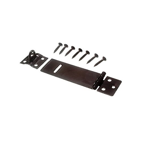 Moraillon à visser noir 75mm pour réparer et fermer les placards