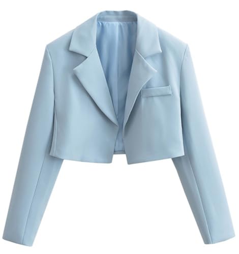 Costume blazer court femme idéal pour un look quotidien décontracté au bureau