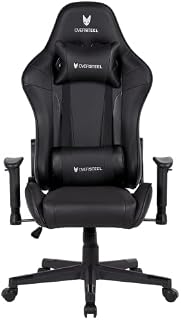 Oversteel - ULTIMET Professional Gaming Chair, Leatherette, 2D Armrests, Height Adjustable, 180° Reclining Backrest, Gas Piston Class 3, Up to 120Kg, Colour Black