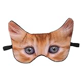 COMPUKAS かわいい動物カートゥーン眼罩 遮光快眠アイマスク 軽量持ち運び便利 女性用オフィス昼寝旅行適用