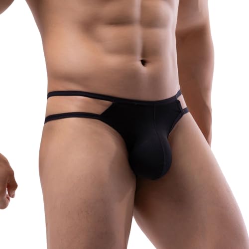 Summer Code Men's Thong G-String Mens Comfort Mesh Strechy Pouch Underwear Pack4