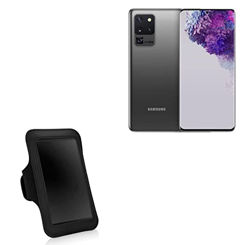 BoxWave Case Compatible with Samsung Galaxy S20 5G - Sports Armband, Adjustable Armband for Workout and Running for Samsung Galaxy S20 5G - Jet Black