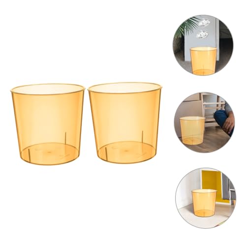 Caneca de basura transparente liviana para oficina y hogar miniatura 6