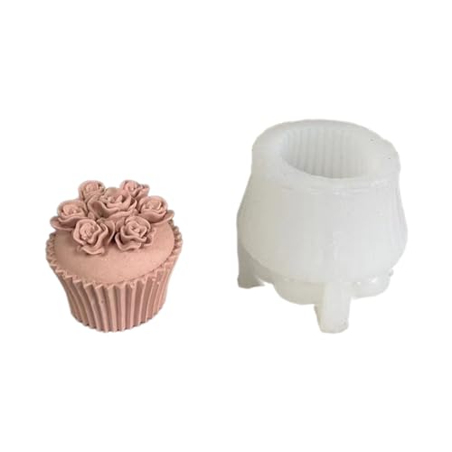 Craft Supplies Moldes reutilizables de silicona con forma de flor para hacer moldes