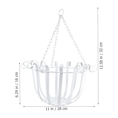 Support à fleurs suspendu en fer blanc style européen pour plantes d'intérieur