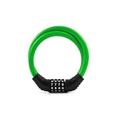 MKWGZPGW Lucchetto Combinazione Bicicletta per Bianchi 1885 928 C2C 928 C2C Carbon, Lucchetto Antifurto con Codice 4 Cifre, Sicurezza Elevata, Protezione Alta Sicurezza,Green