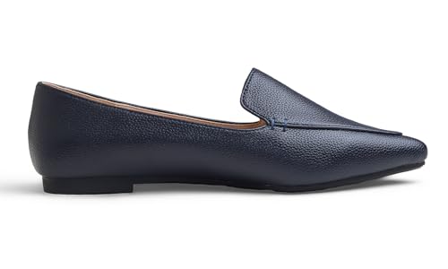 Image of FEVERSOLE Women's Loafer Flat Pointed Fashion Slip On Comfort Driving Office Shoes