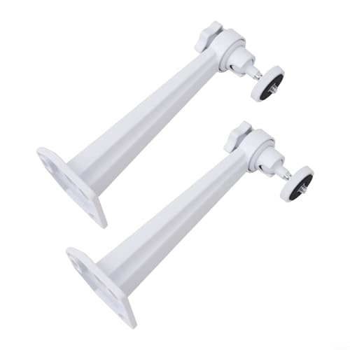 Soporte de pared para cámara de seguridad, paquete de 2 soportes de montaje de metal para cámaras domo CCTV con giro de 360° e inclinación de 150°, ángulo ajustable para uso en interiores y exteriores