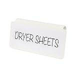 iDesign 8er-Set Label Clips, Etikettenhalter aus Metall, wiederverwendbare Schilder zum Beschriften mit Klebeetiketten, ideal zur Regal- oder Küchen Organisation, weiß