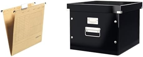 Origineel Falken 5 stuks hangmap UniReg. Made in Germany. Gemaakt van gerecycled karton voor DIN A4 met linnen kikkers bruin ideaal voor het losbladig klasseren in het kantoor en de overheid