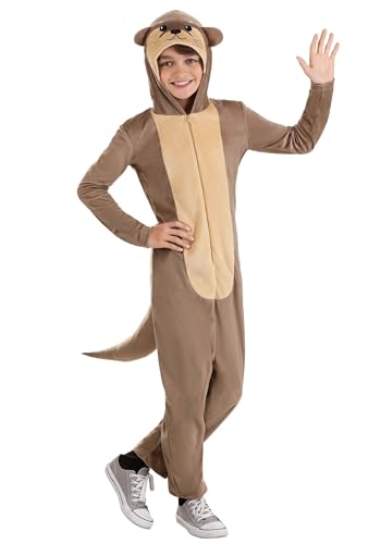 Disfraz de Nutria para Niños, Jumpsuit con Orejas y Cola miniatura 1