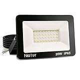 ☔【IP65 resistente al agua】 Gracias a la carcasa resistente a la intemperie, el foco LED de 230 V se puede proteger de la humedad y el polvo. Esto significa que los reflectores LED también se pueden usar con lluvia, aguanieve y nieve.