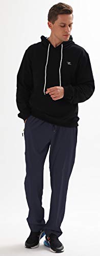 Airike Sweat Pants For Men Casual Athletic Polyester Quick Dry Lightweight Water Resiatant Running Sports Gym Pants With Pockets Darkblue thumb #1