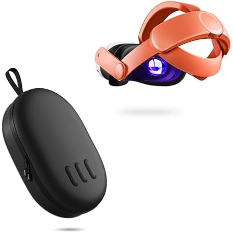 COOWPS Head Strap and Carrying Case for Meta Quest 3S/Quest 3 Cover