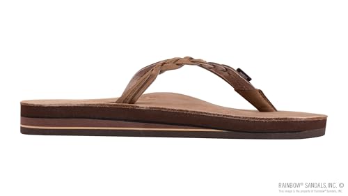 Image of Rainbow Sandals Women's Double Layer Flirty Braidy Premier Leather w /Single Braided Strap