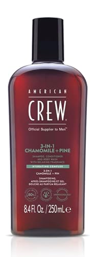 American Crew Shampoing 3 En 1 Corps Et Cheveux Camomille Et Pin 250ml
