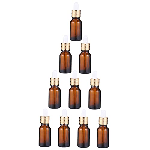 VALICLUD 10Piezas Botella de Aceite de Vidrio con Gotero Portátil para Perfumes y Mezclas