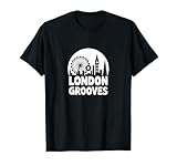 Londres Grooves City Música Horizonte Arte Camiseta