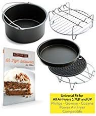 Air Fryer Accessories for Cosori Ninja and Philips, Set of 5, Fit all 3.7QT - 5.3QT - 5.8QT