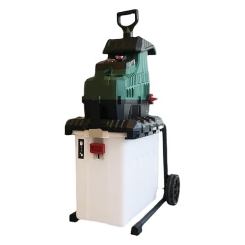 Trituradora De Ramas Madera Eléctrica Industrial For El Hogar, Pulverizador Eléctrico Hojas Árbol For Jardín, Máquina Rotura Alta Potencia, 2800W Potente Y Silencioso