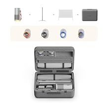 XGIMI MoGo 4 Laser Projector Collection, 550 ISO Lumens, Google TV , Official Netflix, 5h Battery Life All-in-One Home & Outdoor Cinema Kit with PowerBase Stand, 70" Screen, 4 Filters& Carry Case