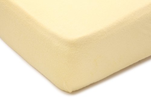 Babysun Nursery Drap Housse Jersey Extensible 100% Coton Jaune 40 x 80 cm