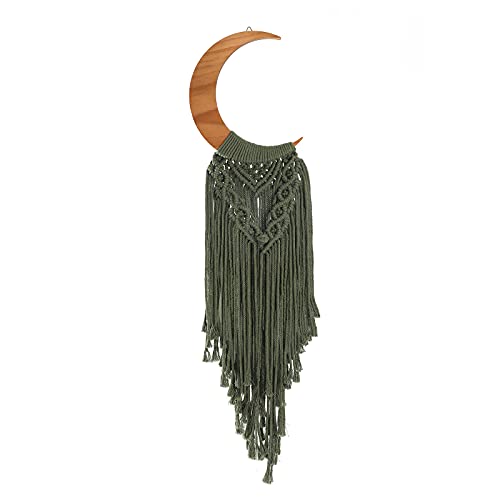 Macrame Moon Wall Hanging with Tassel