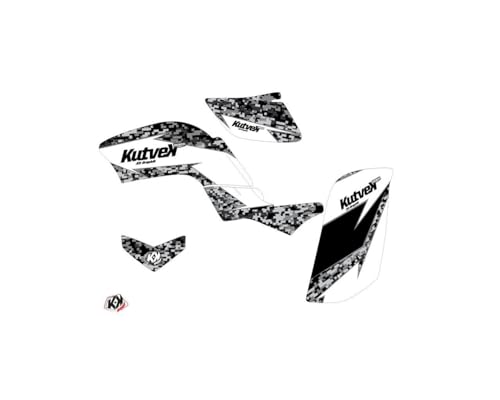Kit pegatinas quad Yamaha 660 Raptor 2001-2005 blanco diseño Predator 2