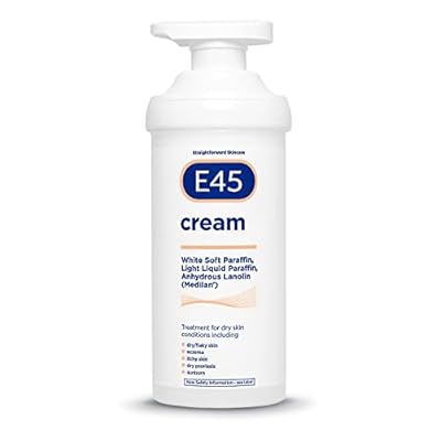 E45 Eucalyptus Scented Cream, 500g - Whole Body Moisturizer for Dry Skin & Eczema Relief, Paraffin Enriched