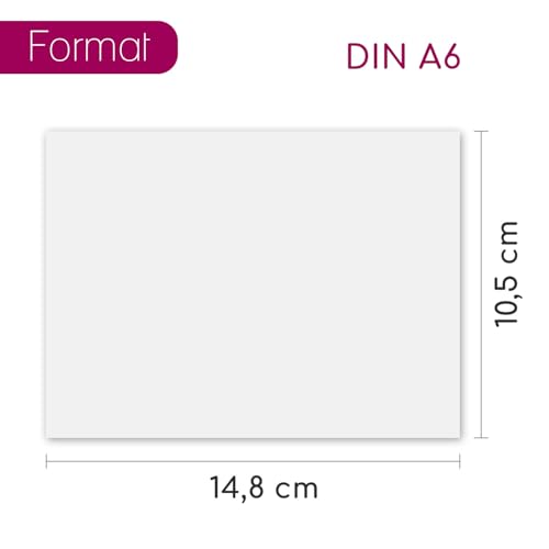 younikat 2000 Blatt blanko 80 g/m² Papier in weiß I Kopierpapier I Rezeptpapier I DIN A6 I dv1418