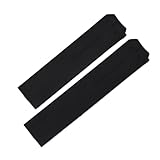 Cinturino in gomma siliconica nera e arancione da 20 mm e 21 mm compatibile con il cinturino dell'orologio da uomo Tissot TOUCH COLLECTION EXPERT SOLAR Series T091T013 T081(Black no clasp,21mm)
