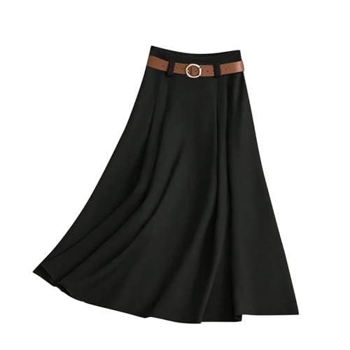 Jupe midi plissée confortable qui affine la silhouette avec poches secrètes