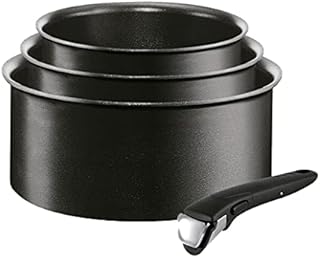 Tefal Ingenio Expertise L6509503 Set of 3 Saucepans + 1 Handle Black 16/18/20 cm