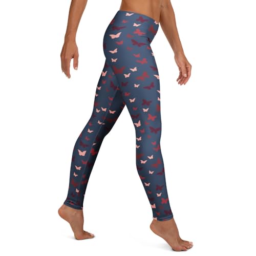 Leggings de mariposa para mujer mallas deportivas de running