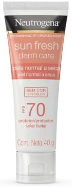 Protetor Solar Facial Para Pele Seca Neutrogena Sun Fresh Derm Ca...