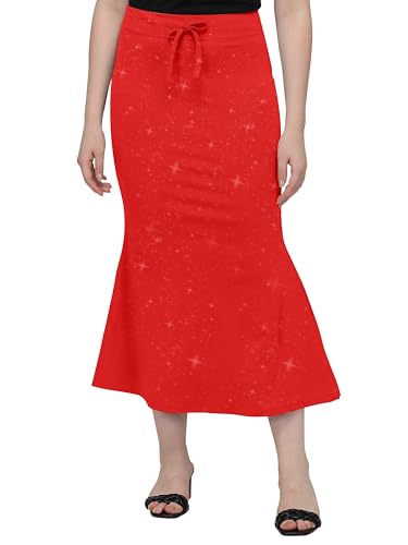 Image of Mehrang Stretchable Shimmer Saree Shapewear Petticoat for Women, Skirts for Women,Shape Wear Dress for Saree