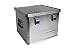 Produktbild hünersdorff Aluminium-Box Office 50 Liter, spritzwassergeschütz mit Gummi-Dichtung, leicht, stabil, Klapphandgriffe, Vorbereitung für Schlösser, Farbe: silber