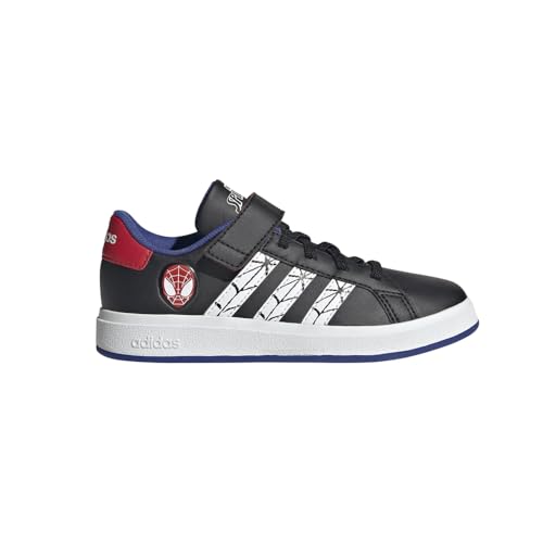 adidas Unisex-Child Marvel Spider-Man Grand Court Sportswear Shoes (Little Kid/Big Kid)