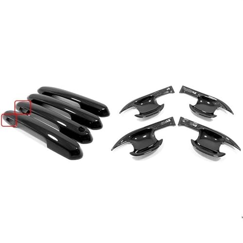 Moldura cromada de manija para Toyota RAV4, protector elegante de puertas XA50 2