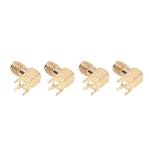 10 Uds Conector RF de 4 Pines Doblado 90 Grados SMa Conector RF Adaptador Cable Coaxial Accesorios de Audio Y Vídeo - imagen 5