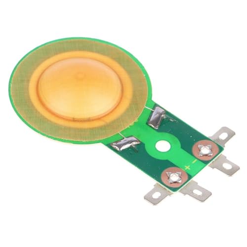 Lecreatekit Bobine vocale 25,5 mm pour tweeter klaxon, 8 Ohm, 80 W, film en résine, diaphragme rond, bobine triple de rechange, vert