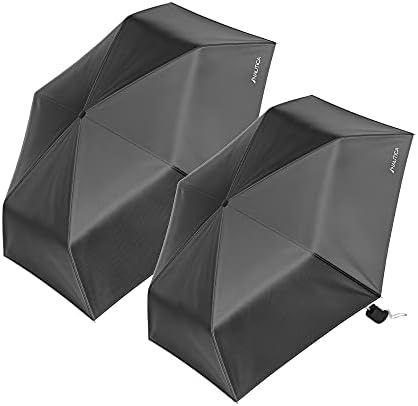 Nautica 2-Pack 3-Section Auto-Open Auto-Close Umbrella - Sturdy Rainy Day Protection with Ergonomic Rubber Coated Handle