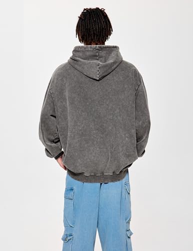 Vamtac Lightning Graphic Hoodies for Men Oversized Unisex Wash Hoodie Y2k Vintage Pullover Hooded Sweatshirt