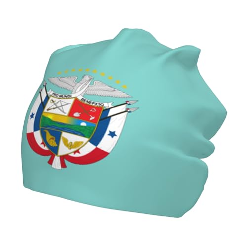 National Emblem of Panama Children Hip Hop Knitted Hat Kids Elastic Leisure Knit Cap Warm Sleep Beanies Black - Main Image