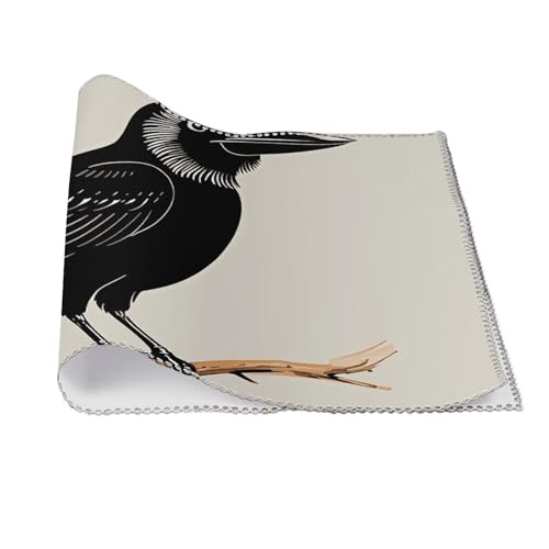 Set de table corbeau pour repas à thème gothique et décoration de table