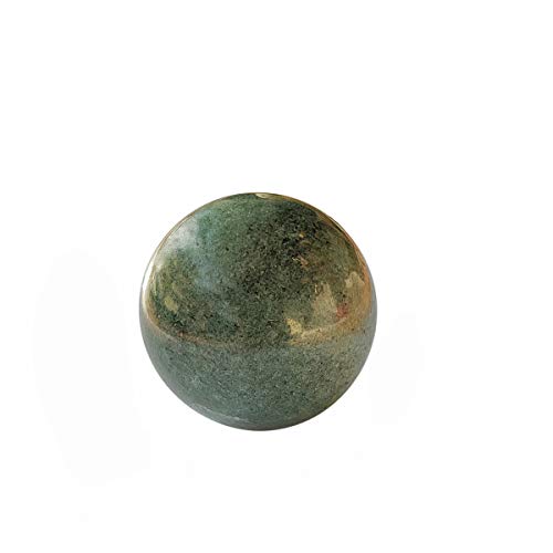Image of Shubhanjali Healing Crystal Stone Sphere Vastu Natural Grey Aventurine Crystal Sphere Ball Crystal Grey Aventurine Stone Sphere for Home Decor Showpieces Table Decor Meditation 200-250 Gm